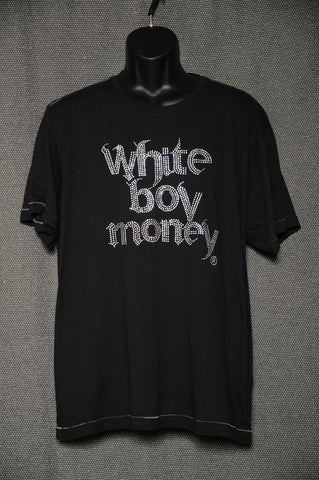 White-Boy-Money Black T-Shirt